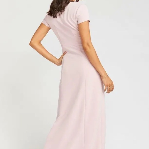 Show Me Your MuMu Geneva Gown Long Maxi Dress size Medium blush Pink bridesmaid - Picture 3 of 12